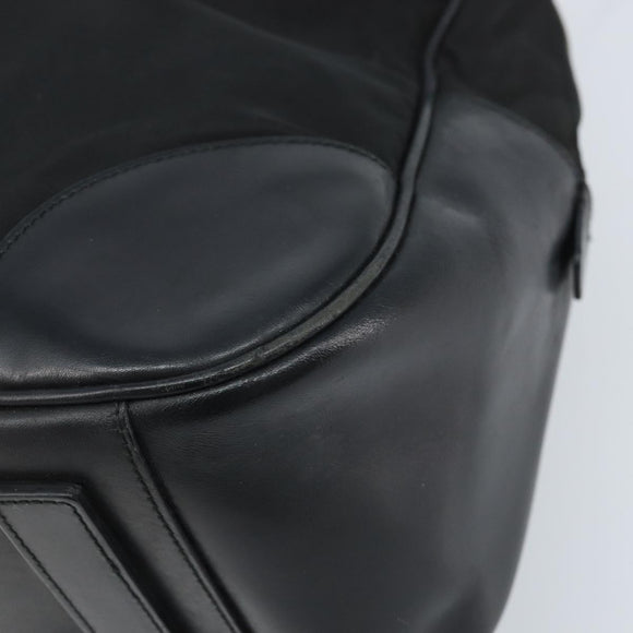PRADA Hand Bag Nylon Black Silver Auth BAZ141A