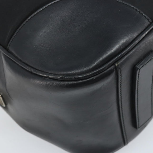 PRADA Hand Bag Nylon Black Silver Auth BAZ141A