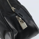 PRADA Hand Bag Nylon Black Silver Auth BAZ141A-18