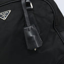 PRADA Hand Bag Nylon Black Silver Auth BAZ141A-19