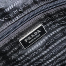PRADA Hand Bag Nylon Black Silver Auth BAZ141A-20
