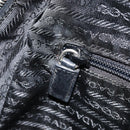PRADA Hand Bag Nylon Black Silver Auth BAZ141A-23