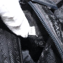 PRADA Hand Bag Nylon Black Silver Auth BAZ141A-12