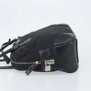 PRADA Hand Bag Nylon Black Silver Auth BAZ141A-4