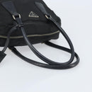 PRADA Hand Bag Nylon Black Silver Auth BAZ141A-7
