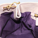 Miu Miu Hand Bag Leather 2way Pink Gold Auth BAZ142M-22