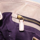 Miu Miu Hand Bag Leather 2way Pink Gold Auth BAZ142M-23