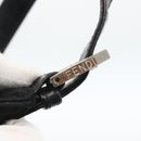 FENDI Mamma Baguette Shoulder Bag Nylon Black Silver Auth BAZ148-10