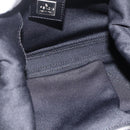 FENDI Mamma Baguette Shoulder Bag Nylon Black Silver Auth BAZ148-11