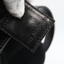 FENDI Mamma Baguette Shoulder Bag Nylon Black Silver Auth BAZ148-12