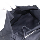 FENDI Mamma Baguette Shoulder Bag Nylon Black Silver Auth BAZ148-22