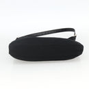 FENDI Mamma Baguette Shoulder Bag Nylon Black Silver Auth BAZ148-5