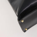 GUCCI Tote Bag Patent leather Black Gold 002 1046 0407 Auth BAZ151-14