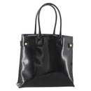 GUCCI Tote Bag Patent leather Black Gold 002 1046 0407 Auth BAZ151-1