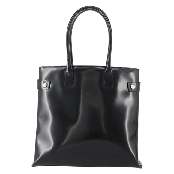 GUCCI Tote Bag Patent leather Black Gold 002 1046 0407 Auth BAZ151