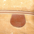 GUCCI Bamboo Shoulder Bag Leather 2way Brown Gold Auth BAZ155-21