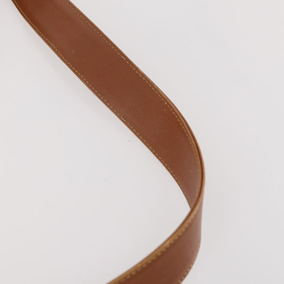 GUCCI Bamboo Shoulder Bag Leather 2way Brown Gold Auth BAZ155