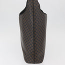 CELINE Macadam Canvas Shoulder Bag PVC Leather Black Gold Auth BAZ159A-3