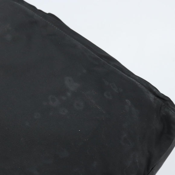 PRADA Hand Bag Nylon Black Silver Auth BAZ160