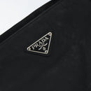 PRADA Hand Bag Nylon Black Silver Auth BAZ160-17