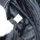 PRADA Hand Bag Nylon Black Silver Auth BAZ160-12