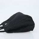 PRADA Hand Bag Nylon Black Silver Auth BAZ160-4