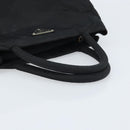 PRADA Hand Bag Nylon Black Silver Auth BAZ160-7