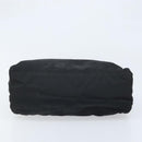 PRADA Hand Bag Nylon Black Silver Auth BAZ160-5