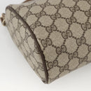 GUCCI GG Supreme Web Sherry Line Bag PVC Beige Gold 378 02 017 Auth BAZ162-11