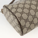 GUCCI GG Supreme Web Sherry Line Bag PVC Beige Gold 378 02 017 Auth BAZ162-13