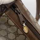 GUCCI GG Supreme Web Sherry Line Bag PVC Beige Gold 378 02 017 Auth BAZ162-14