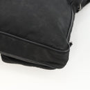 PRADA Shoulder Bag Nylon Black Silver Auth BAZ163-15