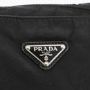 PRADA Shoulder Bag Nylon Black Silver Auth BAZ163-17