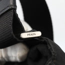 PRADA Shoulder Bag Nylon Black Silver Auth BAZ163-10