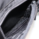 PRADA Shoulder Bag Nylon Black Silver Auth BAZ163-25