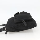 PRADA Shoulder Bag Nylon Black Silver Auth BAZ163-3