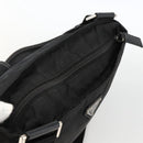 PRADA Shoulder Bag Nylon Black Silver Auth BAZ163-6