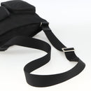 PRADA Shoulder Bag Nylon Black Silver Auth BAZ163-7