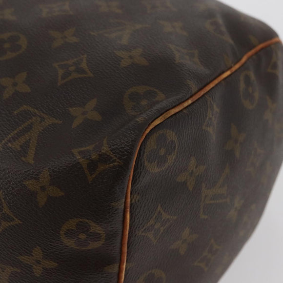 LOUIS VUITTON Monogram Speedy 35 Hand Bag M41524 LV Auth BAZ174