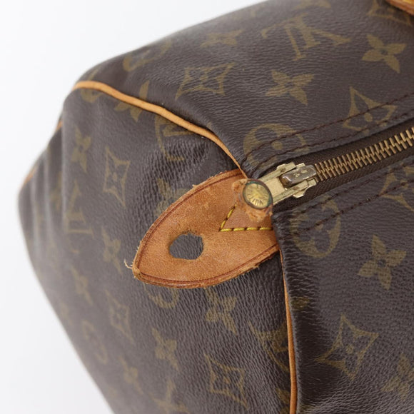 LOUIS VUITTON Monogram Speedy 35 Hand Bag M41524 LV Auth BAZ174