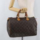 LOUIS VUITTON Monogram Speedy 35 Hand Bag M41524 LV Auth BAZ174-21