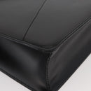LOEWE Business Bag Leather Black Silver Auth BAZ175-9