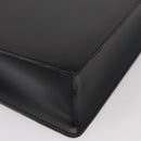 LOEWE Business Bag Leather Black Silver Auth BAZ175-15