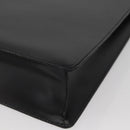 LOEWE Business Bag Leather Black Silver Auth BAZ175-16
