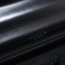 LOEWE Business Bag Leather Black Silver Auth BAZ175-18