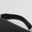 LOEWE Business Bag Leather Black Silver Auth BAZ175-8