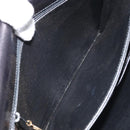 CELINE Horse Carriage Shoulder Bag Leather Black Gold Auth BAZ181-20