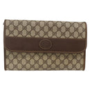 GUCCI GG Supreme Shoulder Bag PVC Beige Gold 004 58 0264 Auth BAZ182-13
