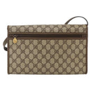 GUCCI GG Supreme Shoulder Bag PVC Beige Gold 004 58 0264 Auth BAZ182-2