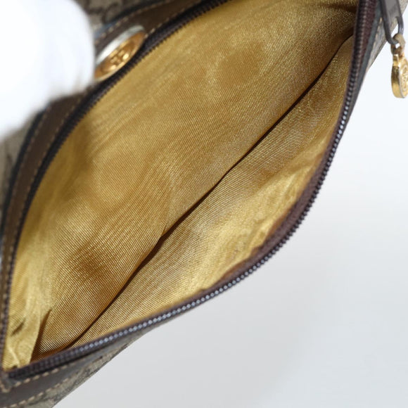 GUCCI GG Supreme Web Sherry Line Shoulder Bag PVC Beige Gold 010 378 Auth BAZ183